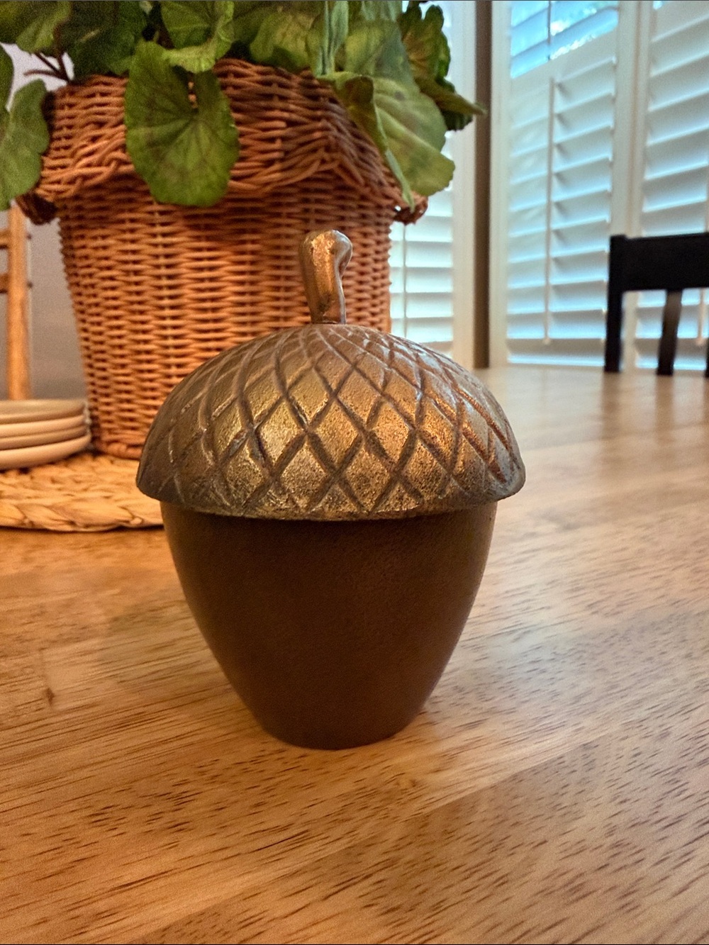 Decorative  acorn candle